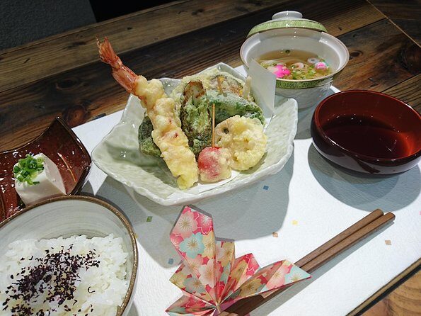 Enjoy artistic TEMPURA Cooking Class - Osaka tempura starts with dashi, not batter