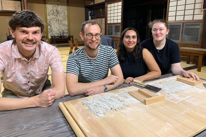Making Soba noodles at Temple - A Temple Classroom for Soba Making in Osaka’s Tennoji Area