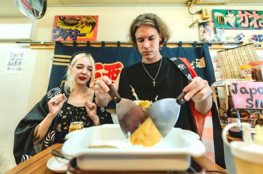 Okonomiyaki＆Takoyaki for Families:Osaka Street Food Festival - The 90-minute flow: quick, fun, and designed for groups