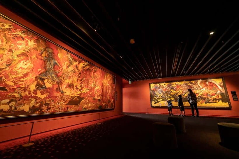 Osaka: Koji Kinutani Tenku Art Museum Entry Ticket - The Blue and Red Rooms: Italy Skies Meets Traditional Japan