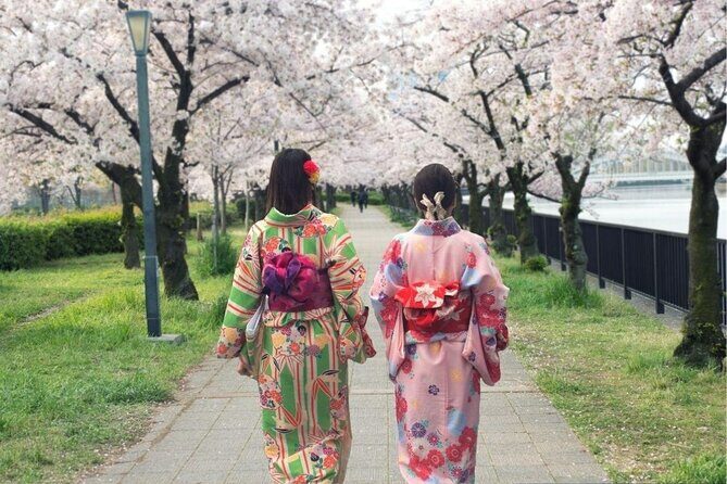 Osaka Private Cherry Blossom Tour with a Local – Picnic Included - Picnic lunch under sakura: bento, sushi platter, sweets, and two drinks
