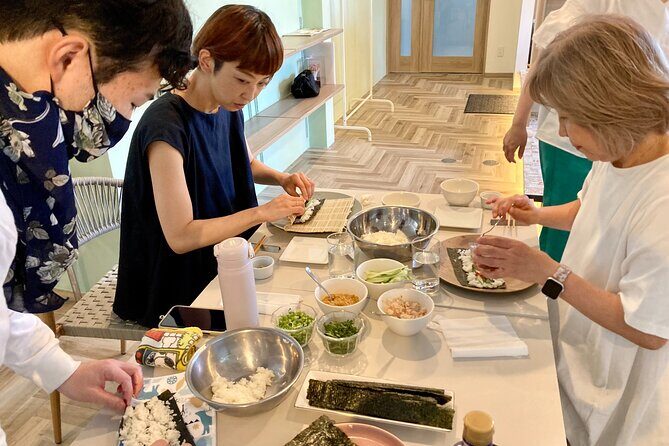 Osaka Sushi Cooking Class - Tea, Water, and the Tasting Plate You Built