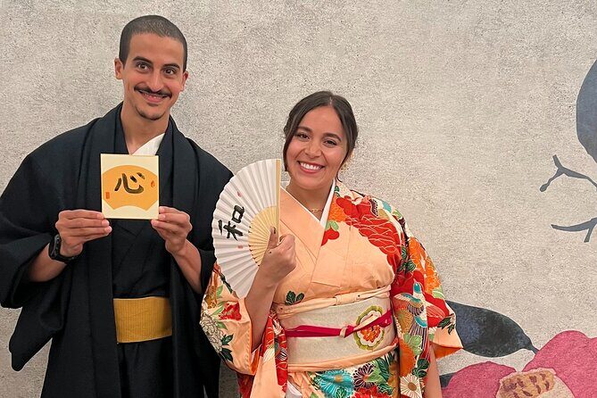Osaka: Tea Ceremony, Calligraphy, and Kimono Experience - Price and value: $97.73 for kimono, tea, calligraphy, and private help