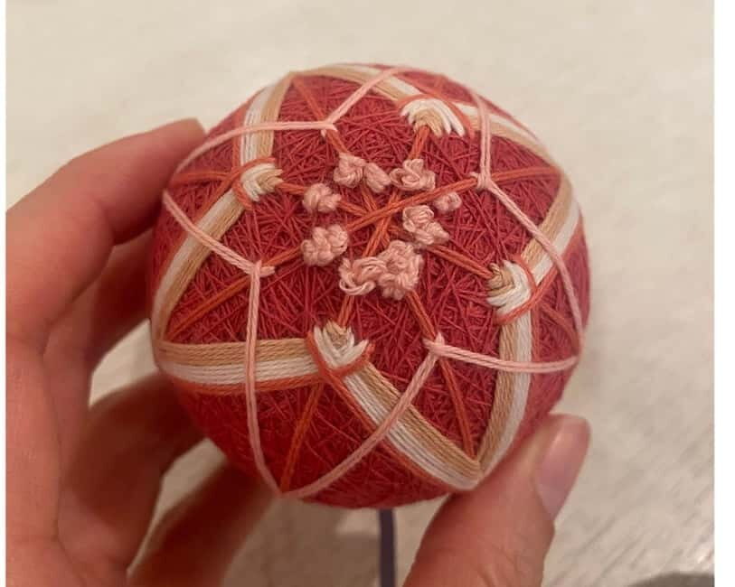 Osaka: Temari Embroidery Workshop - The Take-Home Finish: Video Link for the Second Side