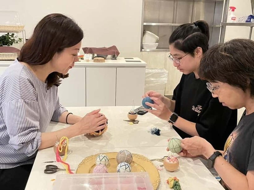 Osaka: Temari Embroidery Workshop - What You’ll Make: Temari Balls With a Plan for Two Sides