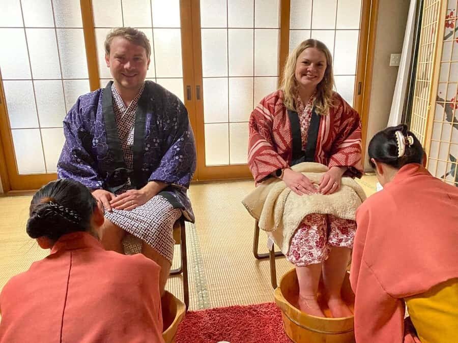 Osaka Temple Cool Foot Bath & Matcha Experience〈45min〉 - Incense Worship: The Part Most People Rush Through