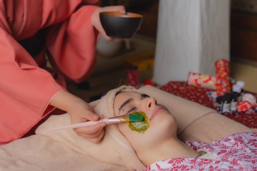 Osaka Temple Head Spa &Matcha Facial – Refresh & Glow〈90min〉 - Matcha Facial Pack: Skin Nourishment Without the Guesswork