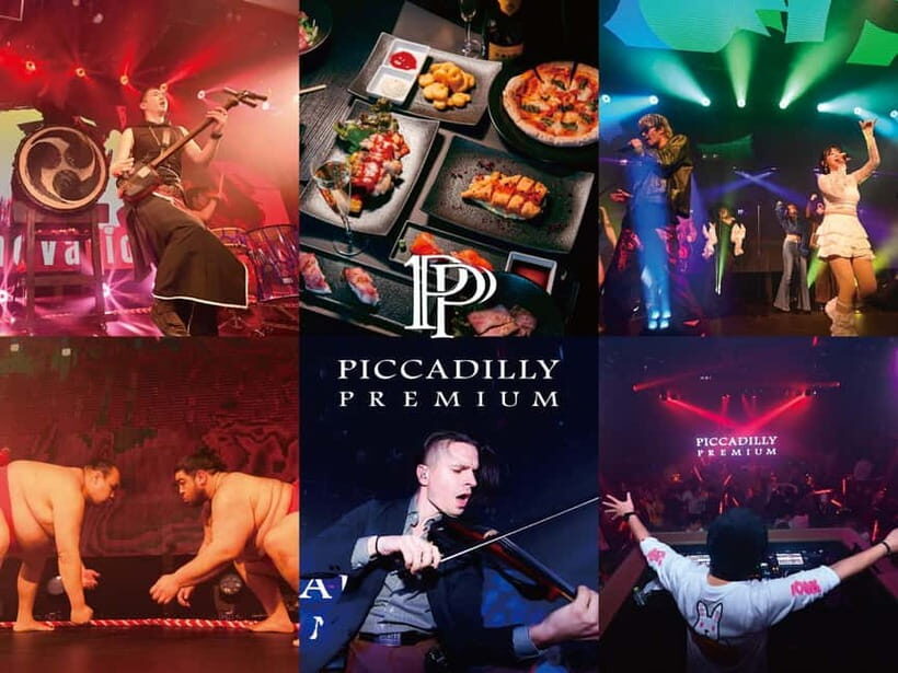 Osaka Umeda：PICCADILLY LIVE SHOW & NIGHTCLUB TICKET & Shisha - Piccadilly in Umeda: Live Dining That Turns Into a Nightclub