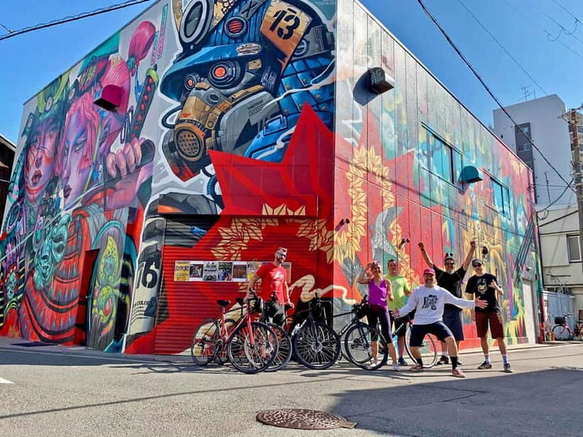 Urban Canvas: Osaka Street Art Bike Tour - Tenma First: Street Art, Grit, and Built-In Photo Time